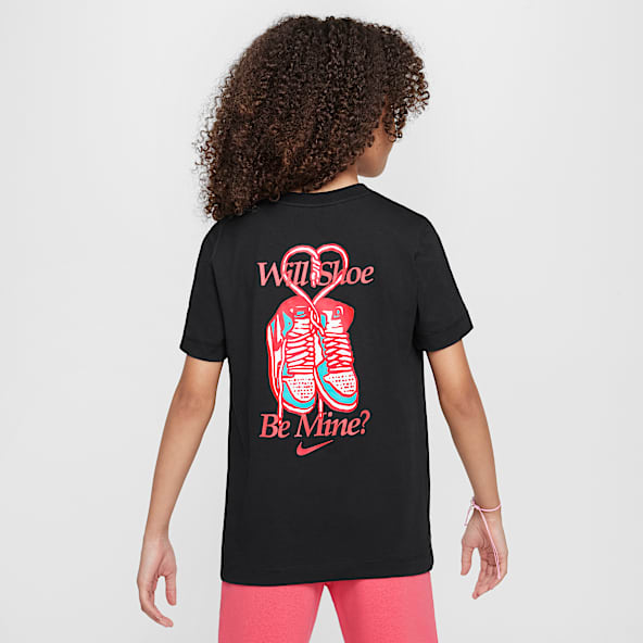 Red nike shirt girls sales